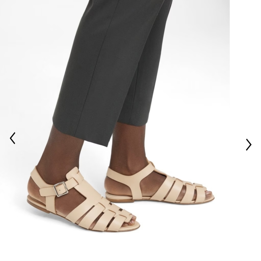Fisherman Sandal in Leather 37/7 in nude